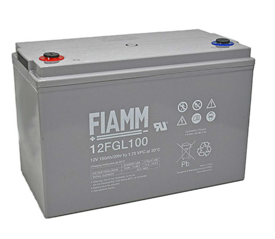 FIAMM 12FGL100 - LONGLIFETYPEN Akku - 12V 100Ah (c20) Lebensdauer von bis zu 10 Jahren