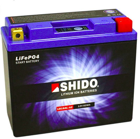 Shido LB16Al-A2 LiFePO4 Motorradbatterie sicher, leicht und lange Lebensdauer