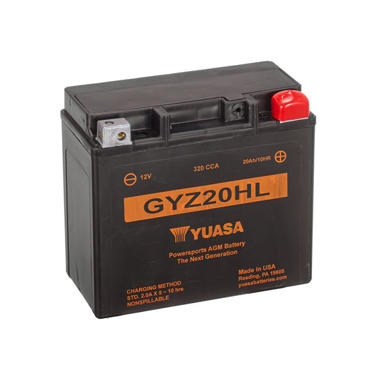 YUASA GYZ20L12V21,1Ah (c20) 320A Motorradbatterie High Performance HOCHWERTIG